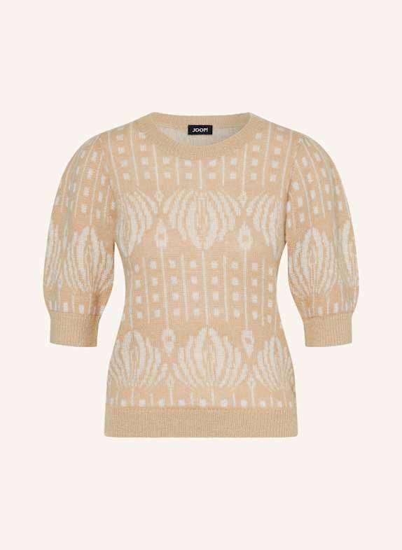 JOOP! Strickshirt KATHE mit Alpaka HELLBRAUN/ ECRU