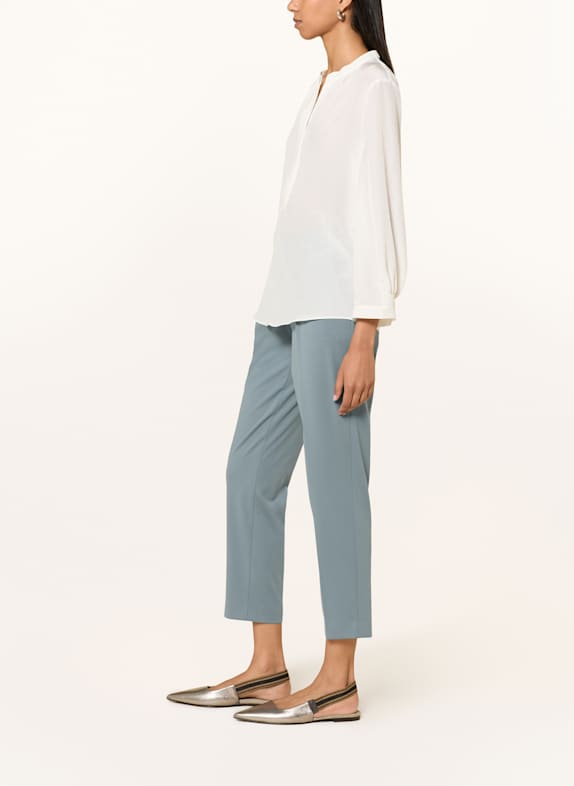 Luisa Cerano Suede Asymmetric Ruched Side Skirt Khaki