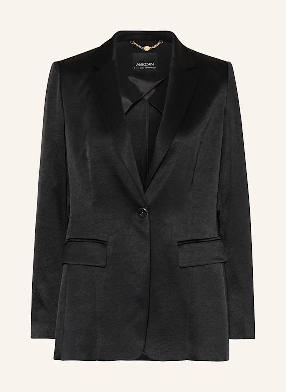 MARC CAIN Satin blazer 900 BLACK