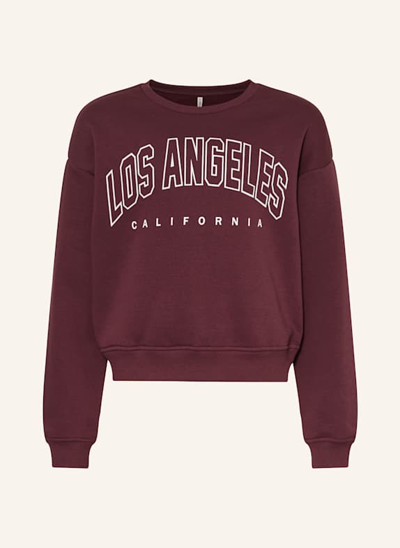 ONLY Sweatshirt DUNKELROT