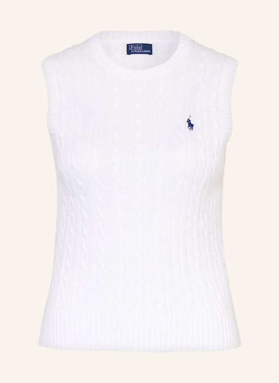 POLO RALPH LAUREN Sweater vest WHITE