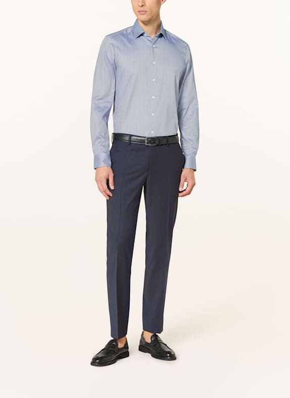 OLYMP Hemd Level Five body fit BLAU / WEISS