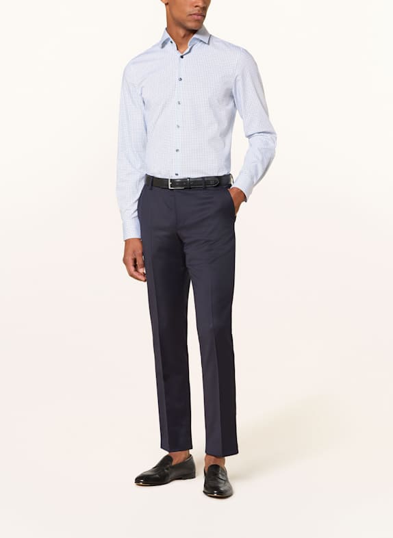 OLYMP Hemd Level Five body fit WEISS / DUNKELBLAU / HELLBLAU