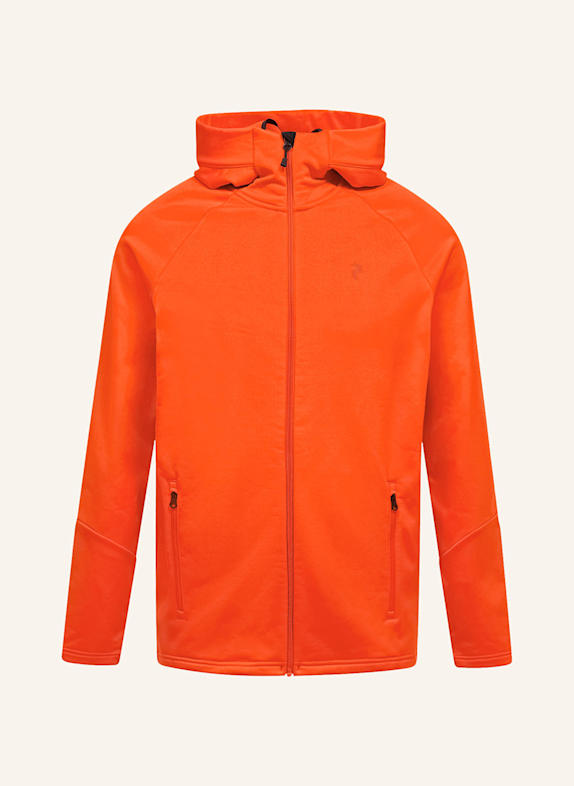 Peak Performance Midlayer-Jacke RIDER ZIP HOOD NEONORANGE