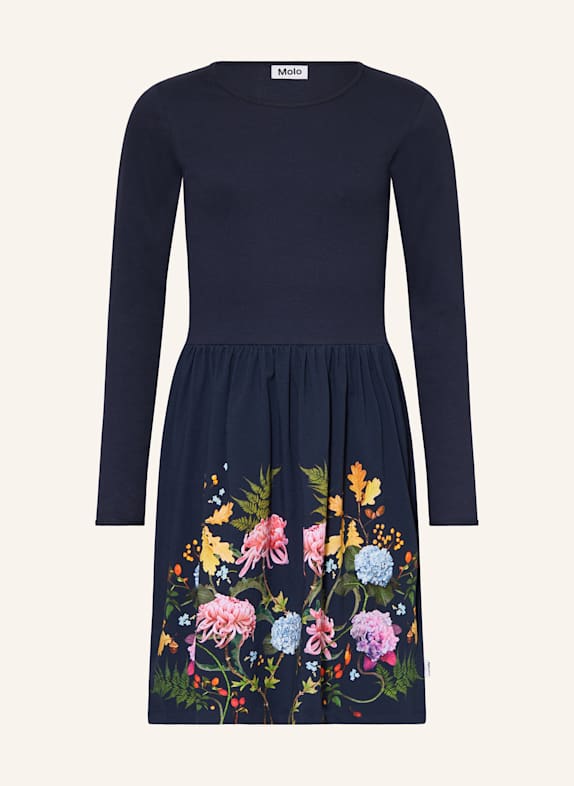 molo Kleid CREDENCE DUNKELBLAU / GRÜN / PINK