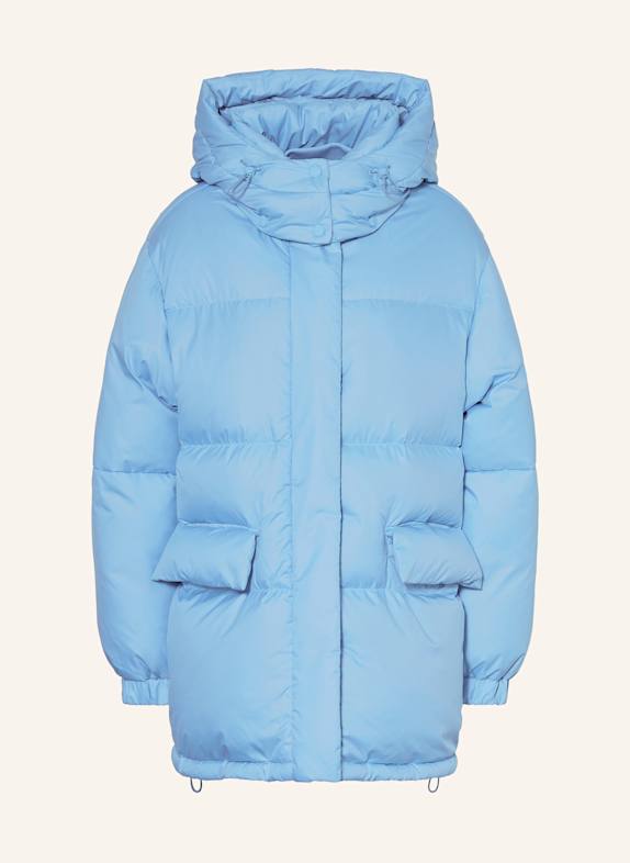 Marc O'Polo DENIM Daunenmantel mit abnehmbarer Kapuze HELLBLAU