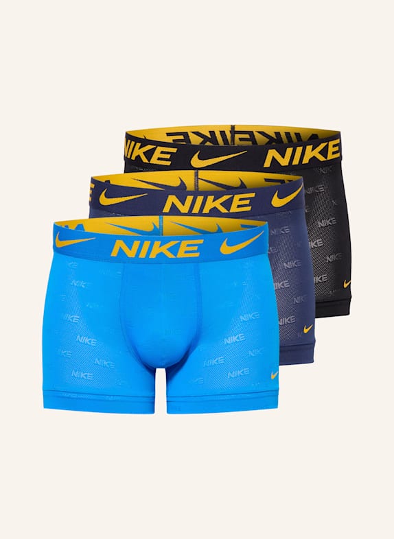 Nike 3er-Pack Boxershorts ELITE BREATHE DRI-FIT ADV BLAU/ DUNKELBLAU/ SCHWARZ