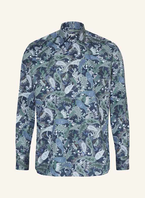 ETERNA Shirt modern fit GREEN/ DARK BLUE/ BLUE GRAY