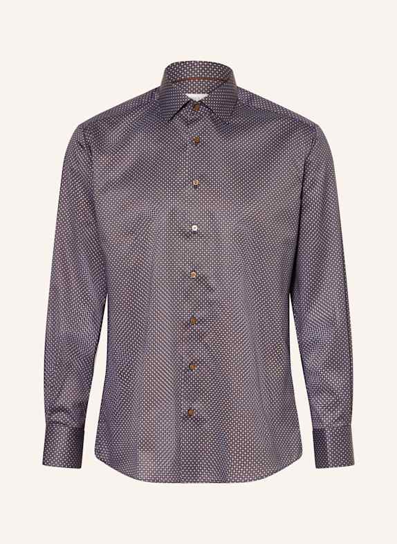 1863 by ETERNA Hemd Modern Fit DUNKELBLAU/ DUNKELBRAUN/ HELLBLAU