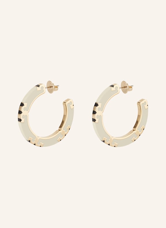 TORY BURCH Creolen GOLD/ CREME/ SCHWARZ