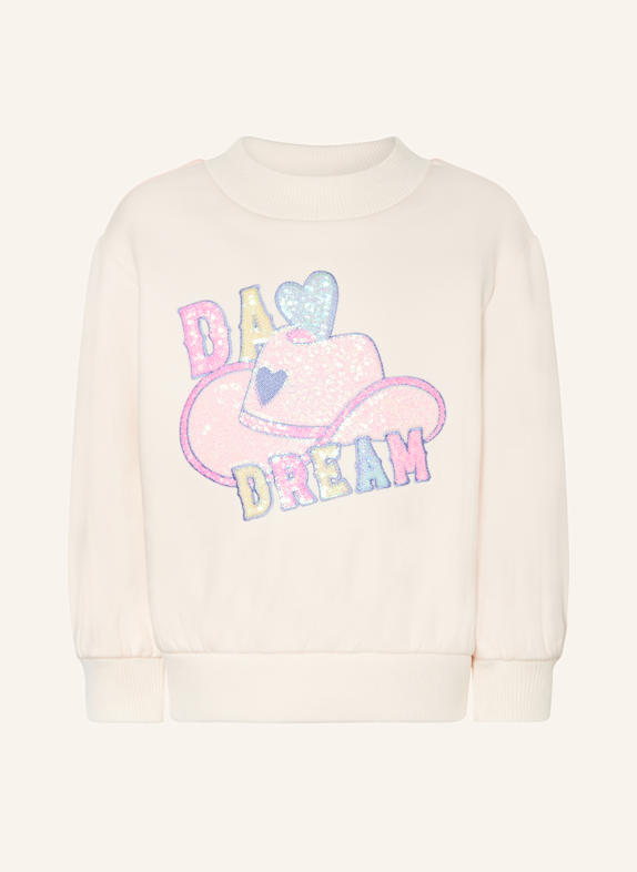 Billieblush Sweatshirt mit Pailletten und Glitzergarn HELLROSA / ROSA / HELLBLAU