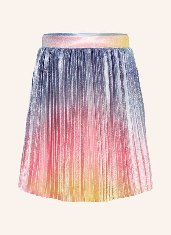 Billieblush Plisseerock BLAU/ HELLROT/ GELB