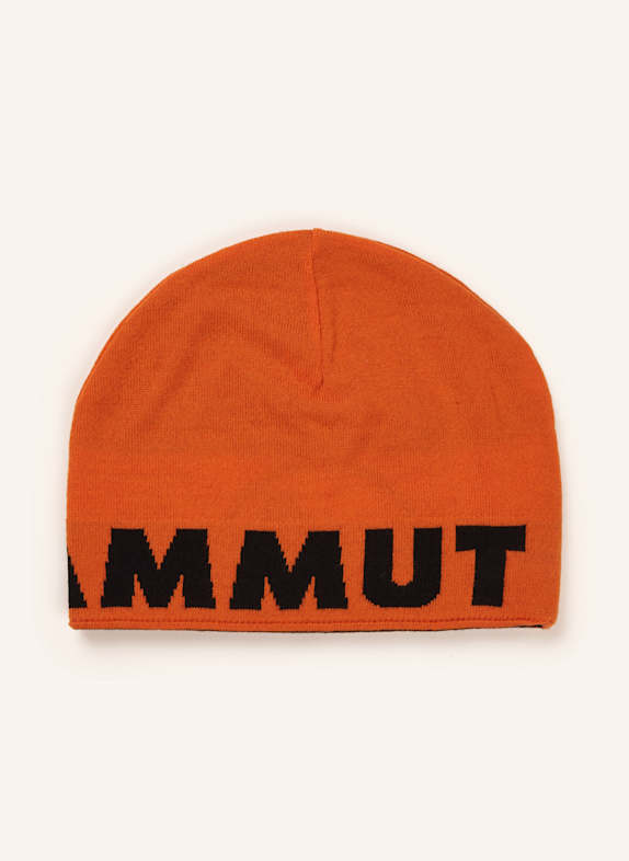 MAMMUT Mütze LOGO BEANIE ORANGE / SCHWARZ