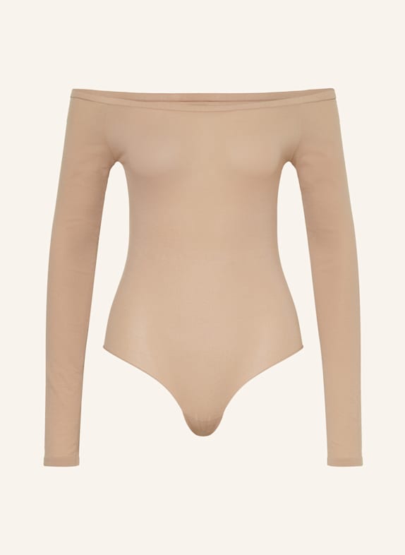 ALAÏA Off-Shoulder-Body CAMEL