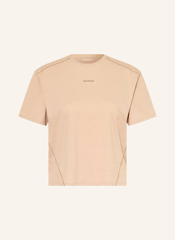 SALOMON T-Shirt TRACKLINE CREME