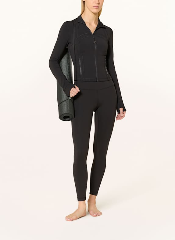 lululemon Trainingsjas DEFINE CROPPED ZWART