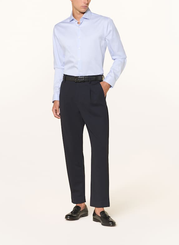 PAUL Overhemd Shaped Fit LICHTBLAUW / WIT
