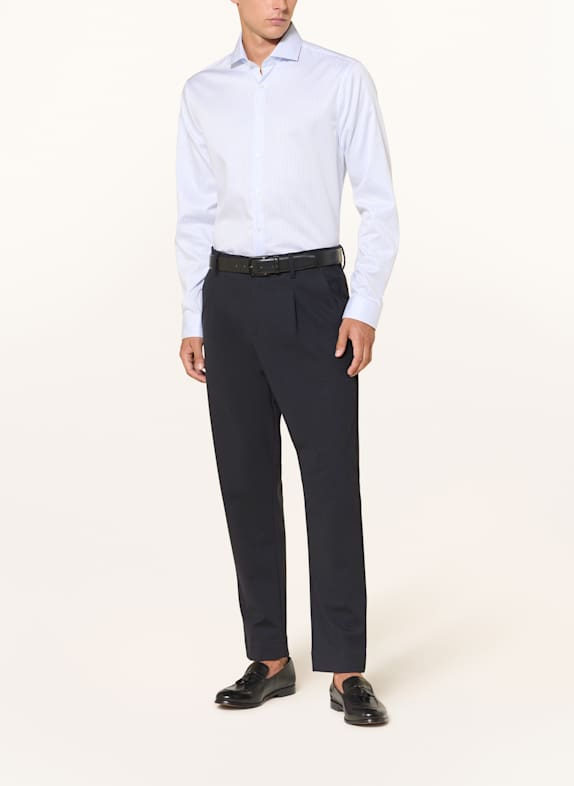 PAUL Overhemd Shaped Fit LICHTBLAUW / WIT