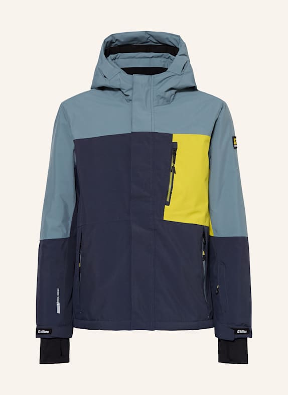 killtec Veste de ski KSW 200 BLEU FONCÉ/ BLEU GRIS/ JAUNE
