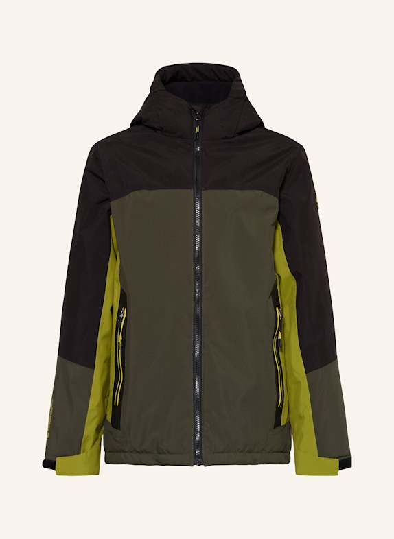 killtec Kurtka funkcyjna KOW 223 CZARNY / OLIWKOWY / JASNOZIELONY