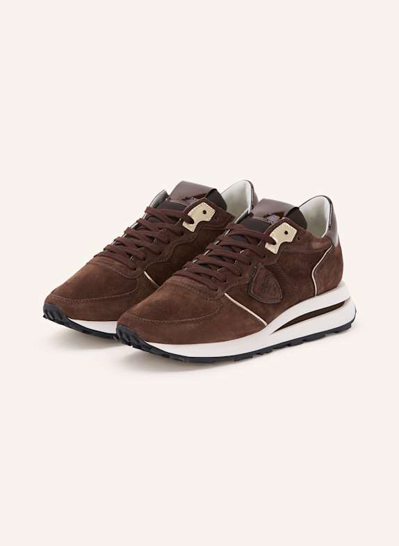 PHILIPPE MODEL Sneakers TROPEZ HAUTE DARK BROWN