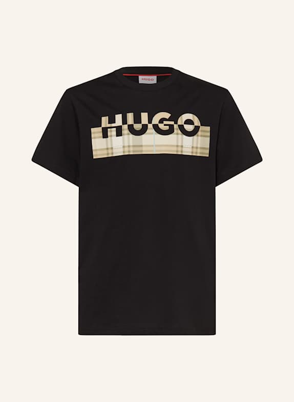 HUGO T-Shirt SCHWARZ