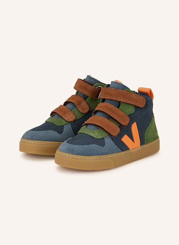 VEJA Sneaker V-10 DUNKELBLAU / BRAUN / OLIV