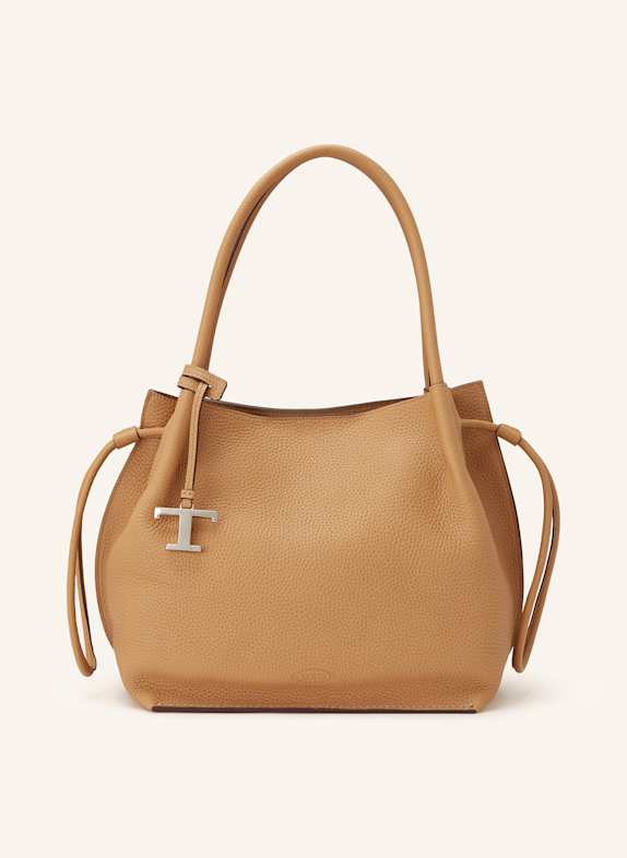 TOD'S Shopper LIGHT BROWN
