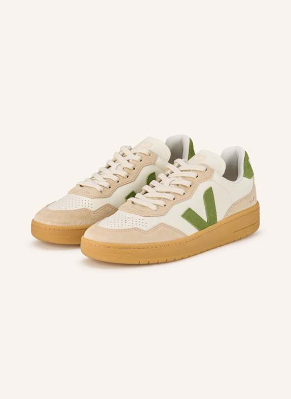 VEJA Sneakers V-90 ECRU/ CREAM/ GREEN