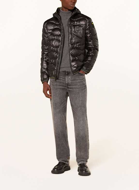 Blauer Daunenjacke WAVE SCHWARZ