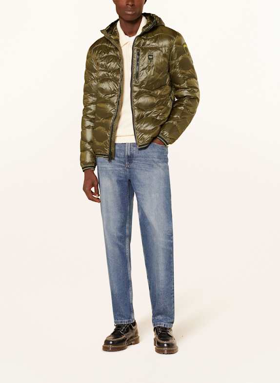 Blauer Daunenjacke WAVE OLIV