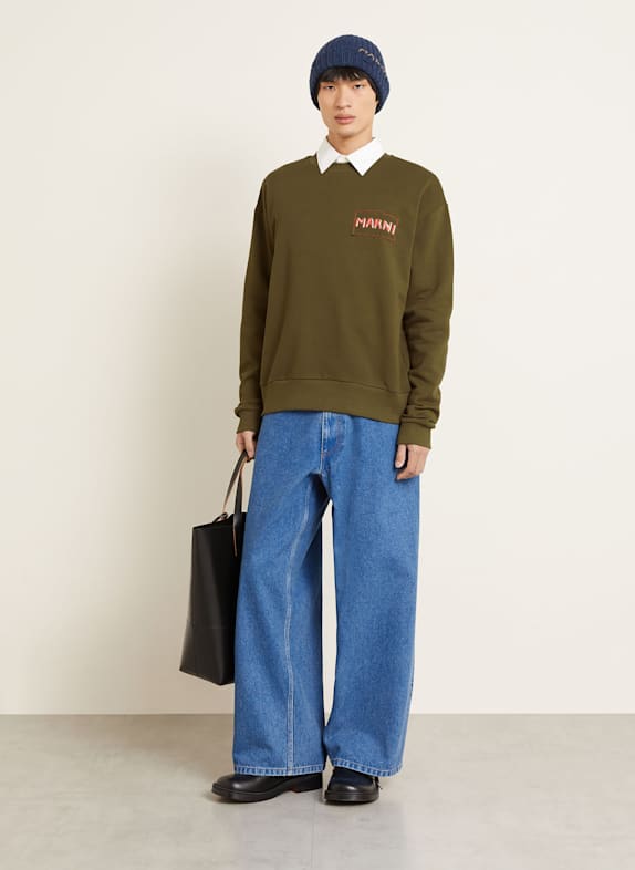 MARNI Oversized sweatshirt KAKI