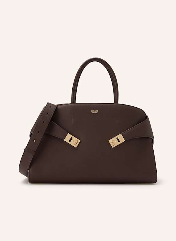 FERRAGAMO Torebka HUG LARGE CZARNY