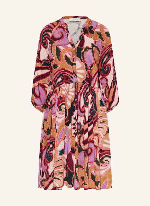 CARTOON Kleid mit 3/4-Arm LILA / FUCHSIA / BEIGE