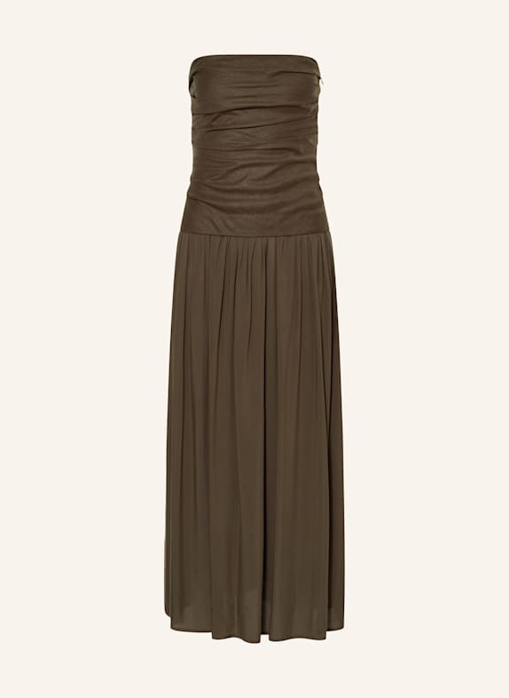 FAITHFULL THE BRAND Kleid HEDY im Materialmix KHAKI