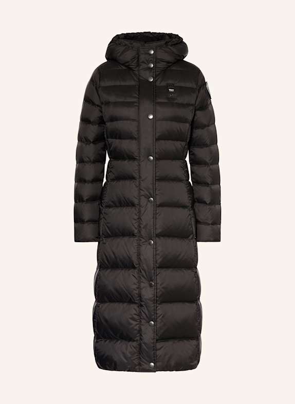 Blauer Daunenmantel ANI SCHWARZ