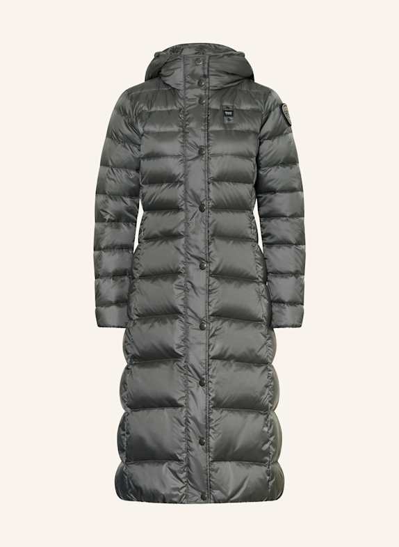 Blauer Daunenmantel ANI GRAU