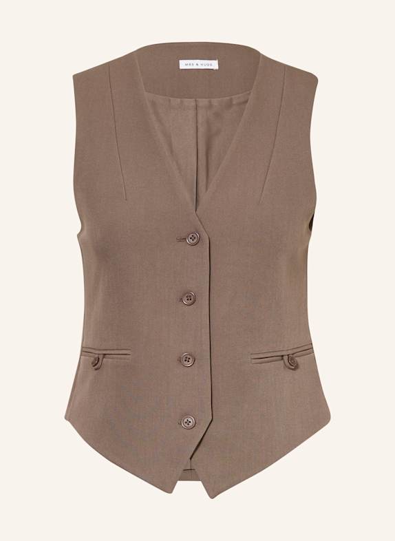 MRS & HUGS Blazerweste TAUPE