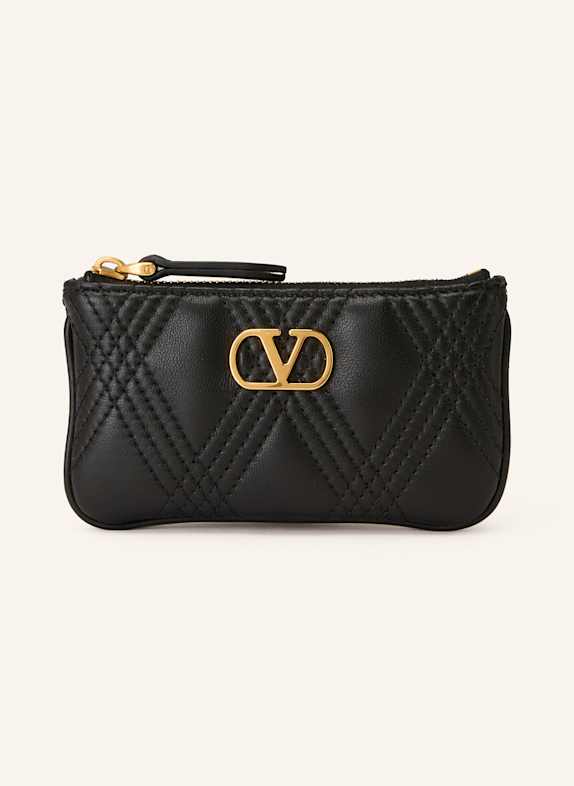 VALENTINO GARAVANI RED Valentino Gehäkelte Mütze mit Streifen Rosa BLACK