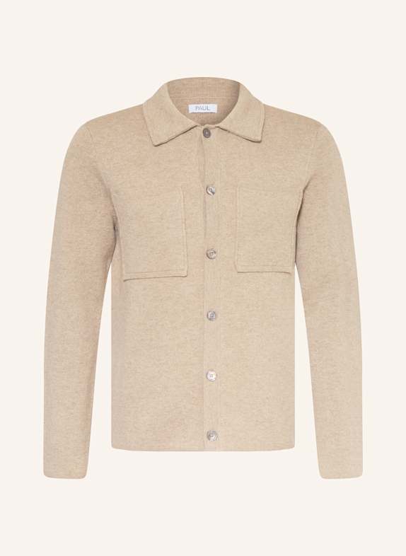 PAUL Strickjacke HELLBRAUN