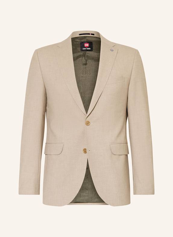 CG - CLUB of GENTS Anzugsakko CG COLVIN SV Slim Fit 23 dunkelbeige