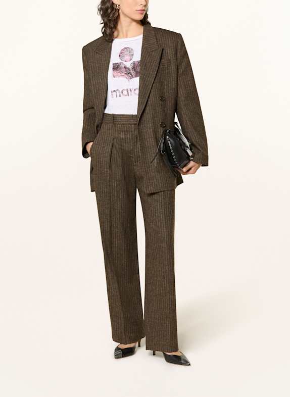 MARANT ÉTOILE Broek LISETTA MARRON FONCÉ