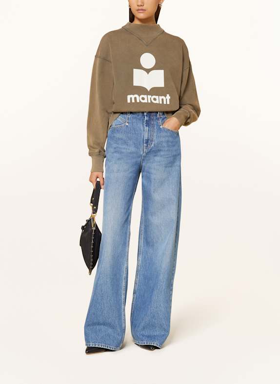 MARANT ÉTOILE Sweatshirt MOBY-GA BRUN / VIT