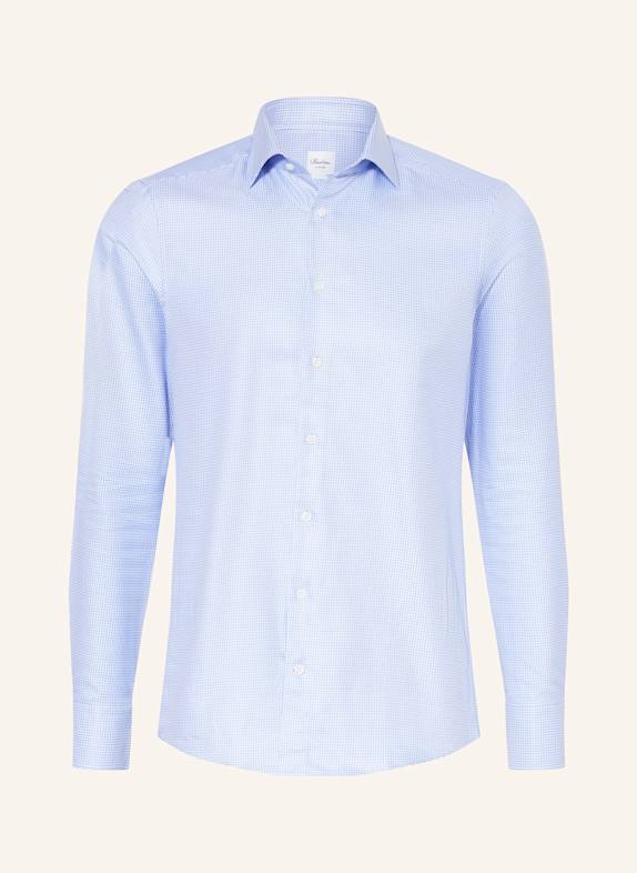 Stenströms Hemd Slim Fit HELLBLAU/ WEISS