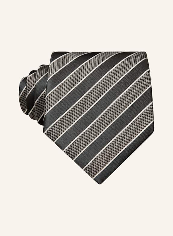 BOSS Krawatte H-TIE DUNKELGRAU/ GRAU/ WEISS