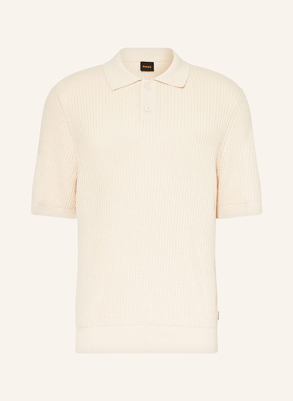 BOSS Strick-Poloshirt AKOPPO Regular Fit CREME