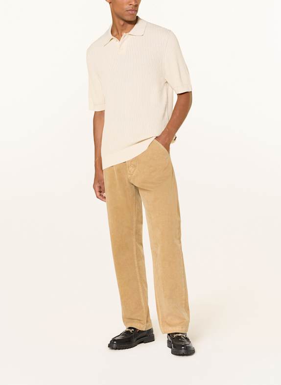 BOSS Strick-Poloshirt AKOPPO Regular Fit CREME
