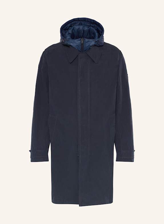BOSS Parka OCOZY mit abnehmbarer Kapuze DUNKELBLAU
