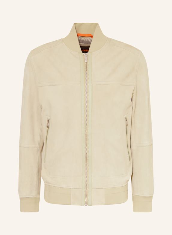 BOSS Lederblouson JOHICE HELLGRÜN