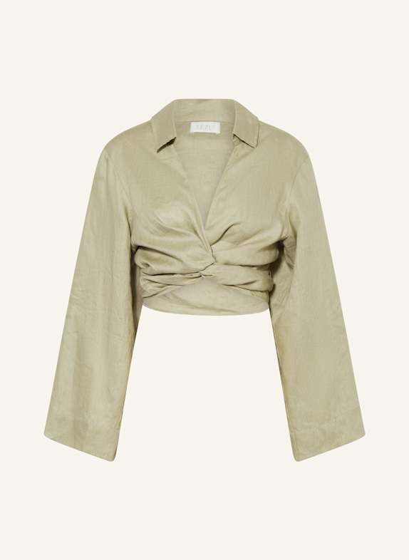 LEZU Leinenbluse ROSALIE HELLGRÜN